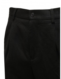 Zucca unisex black wool trousers price