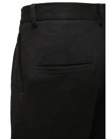 Zucca pantaloni unisex in lana neri pantaloni donna acquista online