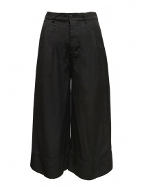Womens trousers online: Zucca black palazzo cropped pants