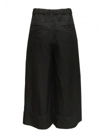 Zucca black palazzo cropped pants buy online