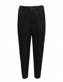 Pantaloni donna online: Zucca pantaloni neri eleganti con piega