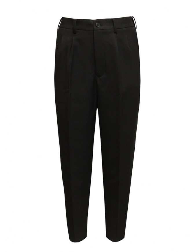 Zucca elegant black trousers with crease for women