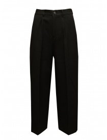 Zucca pantaloni ampi con le pinces neri ZU09FF244 26 BLACK