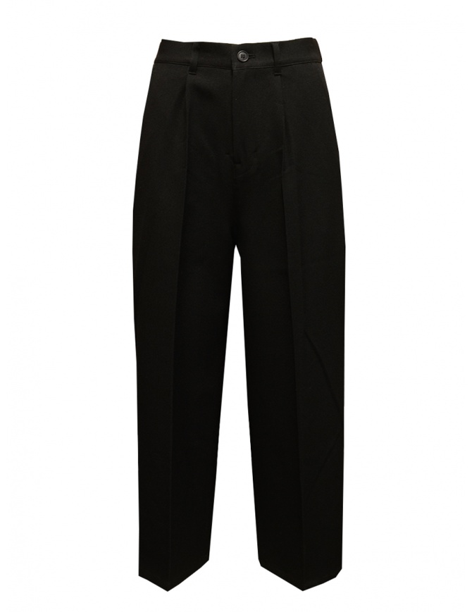 Zucca pantaloni ampi con le pinces neri ZU09FF244 26 BLACK pantaloni donna online shopping