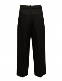 Zucca wide trousers with pleats in black buy online