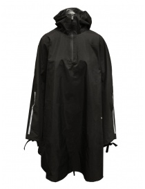 Zucca black waterproof poncho on discount sales online