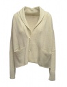 Ma'ry'ya cardigan in lana color bianco grezzo acquista online YFK034 1ICE