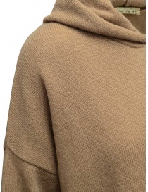 Ma'ry'ya hooded sweater in beige wool women s knitwear buy online