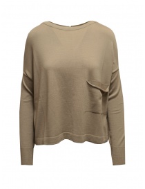 Ma'ry'ya boxy sweater in walnut merino wool YFK044 5NOCE