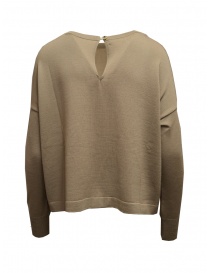 Ma'ry'ya boxy sweater in walnut merino wool buy online