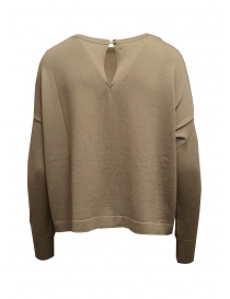 Ma'ry'ya boxy sweater in walnut merino wool