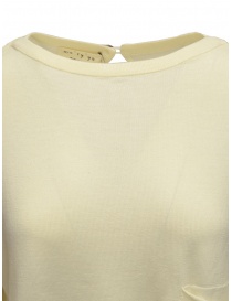 Ma'ry'ya sweater in white merino wool with front pocket women s knitwear buy online