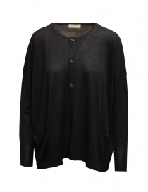 Ma'ry'ya black wool sweater with buttons on discount sales online