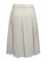 Sara Lanzi white pleated A-line skirt shop online womens skirts