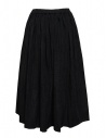 Sara Lanzi skirt in very fine ribbed black velvet shop online womens skirts