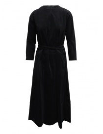 Sara Lanzi vestito a tunica in velluto a costine nero 02E.09 BLACK order online