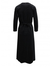 Sara Lanzi vestito a tunica in velluto a costine nero