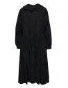 Sara Lanzi black velvet dress with flower collar buy online 03E.09 BLACK
