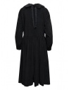 Sara Lanzi black velvet dress with flower collar shop online womens dresses