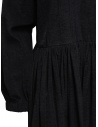 Sara Lanzi black velvet dress with flower collar 03E.09 BLACK buy online