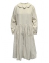 Sara Lanzi beige velvet dress with flower collar buy online 03E.03 SAND
