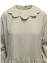 Sara Lanzi abito in velluto beige con colletto a fioreshop online abiti donna