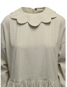 Sara Lanzi beige velvet dress with flower collar shop online womens dresses
