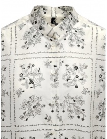 Sara Lanzi white shirt with black flowers printed price