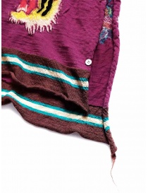 Kapital Happy sciarpa in lana viola con dragone sciarpe acquista online