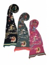 Kapital Happy black wool scarf with dragon K2110XG522 BLACK price