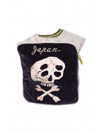 Kapital bomber-pillow with embroidered skull buy online price