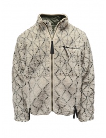 Kapital Do-Gi Sashiko Boa giacca blouson reversibile in felpa EK-1025 ECRU order online