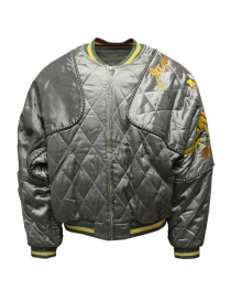 Kapital bomber jacket - pillow khaki with embroidered tiger K2110LJ065 KHAKI