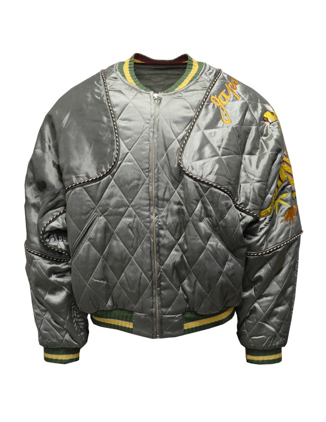 Kapital giacca bomber-cuscino khaki con tigre ricamata K2110LJ065 KHAKI giubbini uomo online shopping