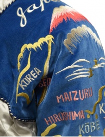 Kapital giacca bomber / cuscino in rayon grigio e velluto blu giubbini uomo acquista online