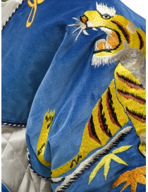 Kapital bomber-pillow with embroidered tiger mens jackets price