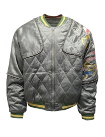 Mens jackets online: Kapital jacket-pillow embroidered Japan in khaki color