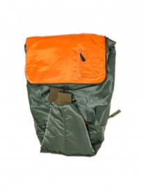 Kapital bomber-cuscino color khaki e arancio acquista online prezzo