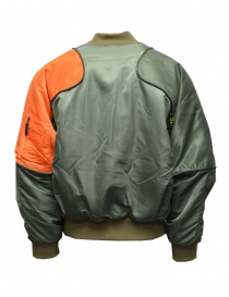 Kapital bomber-pillow in khaki and orange color price