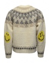 Kapital ecru wool sweater with Smilie on the elbows shop online men s knitwear