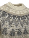 Kapital ecru wool sweater with Smilie on the elbows K2110KN093 ECRU buy online