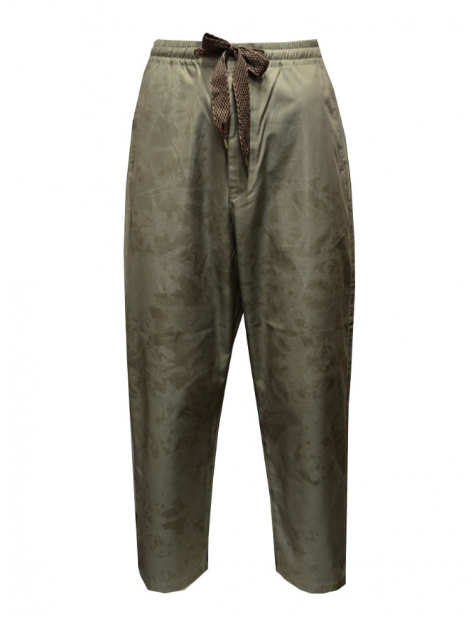 Kapital pantaloni khaki con elastico e coulisse K2109LP106 KHAKI pantaloni uomo online shopping