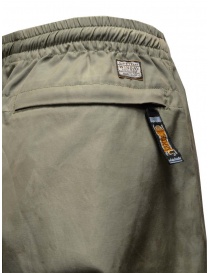 Kapital khaki trousers with elastic and drawstring