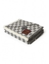 Lanificio Bottoli Scacco Matto plaid in lana merino a quadri grigi acquista online PLAID TINTO NAT.SCACCO