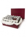 Lanificio Bottoli Scacco Matto plaid in lana merino a quadri grigishop online gadget