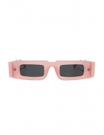 Kuboraum X5 pink rectangular sunglasses X5 48-28 PKL 2grey