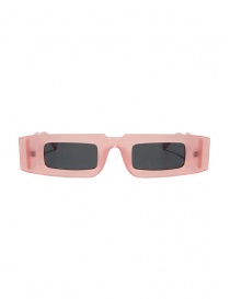 Glasses online: Kuboraum X5 pink rectangular sunglasses
