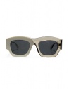 Kuboraum C8 oversized white and transparent sunglasses buy online C8 54-21 MIK 2grey