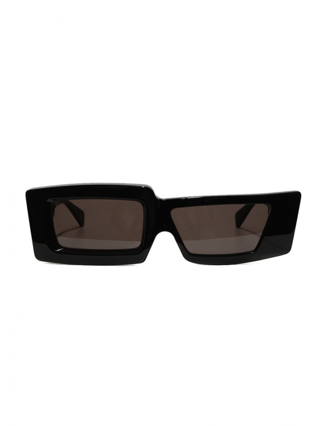 Kuboraum X11 black rectangular asymmetrical sunglasses X11 99-01 BS dark brown glasses online shopping