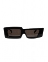 Kuboraum X11 black rectangular asymmetrical sunglasses buy online X11 99-01 BS dark brown